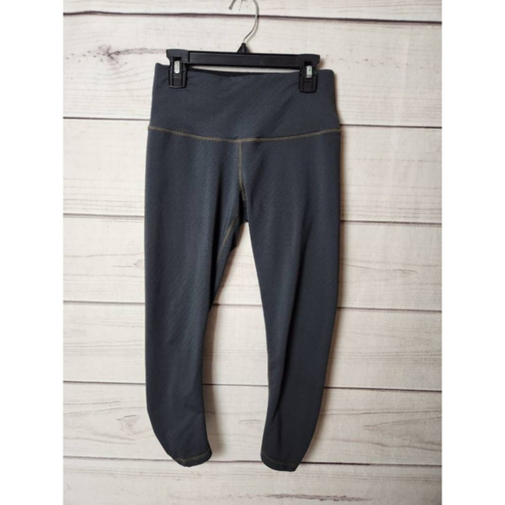 PrAna Womens Leggings Black Mid Rise Cropped Active Bottoms Workout‎ Yoga XS